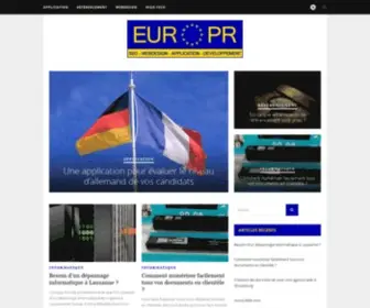 Euro-PR.eu(Euro-PR magazine web, marketing et référencement) Screenshot