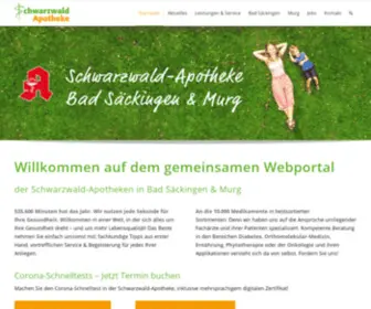 Euro-SAN.de(Schwarzwald-Apotheke Bad Säckingen & Gemeinde Murg) Screenshot