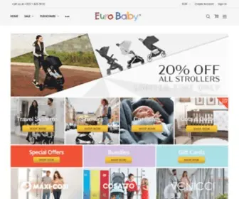 Eurobaby.com(Eurobaby Ireland's leading online baby and nursery shop) Screenshot