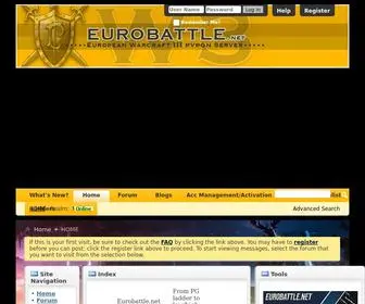 Eurobattle.net(World's Largest Warcraft III Community) Screenshot