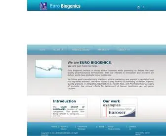 Eurobiogenics.com(Eurobiogenics) Screenshot