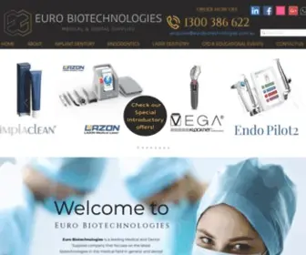 Eurobiotechnologies.com.au(Euro Biotechnologies) Screenshot