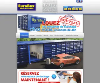 Euroboxfrance.fr(Location d&#039;espace de stockage) Screenshot