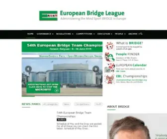 Eurobridge.org(European Bridge League) Screenshot