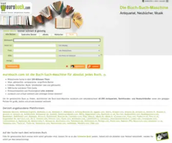 Eurobuch.com(Bücher aller Antiquariate günstig kaufen) Screenshot