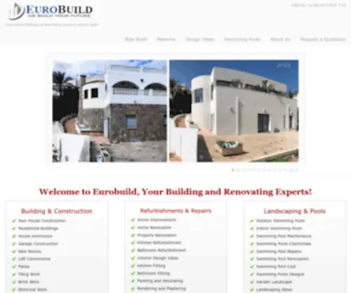 Eurobuild.es(Your reliable Building and Renovating experts in Alicante Spain) Screenshot