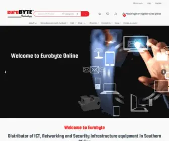 Eurobyte.co.za(Eurobyte Technology) Screenshot