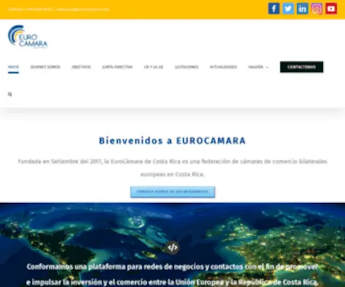 Eurocamaracr.com(EUROCAMARA COSTA RICA Fundada en Setiembre del 2017) Screenshot