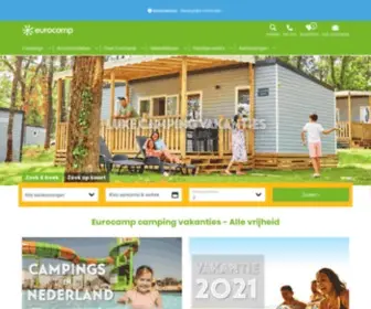 Eurocamp.nl(Eurocamp campingvakanties) Screenshot