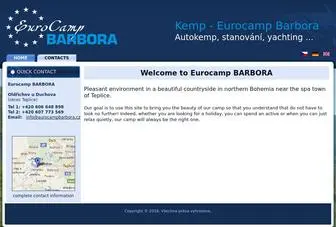 Eurocampbarbora.cz(Eurocamp BARBORA) Screenshot