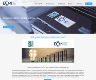 Eurocapitalmarkets.org(The European Capital Markets Institute (ECMI)) Screenshot