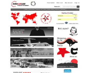 Eurocarcare.net(EURO CAR CARE QUALITY PARTS FOR FRENCH & ITALIAN CARS) Screenshot