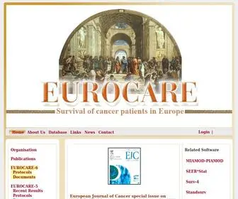 Eurocare.it(Survival of cancer patients in Europe) Screenshot