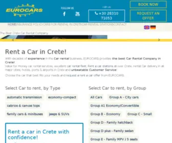 Eurocars.gr(Rent a Car in Crete) Screenshot