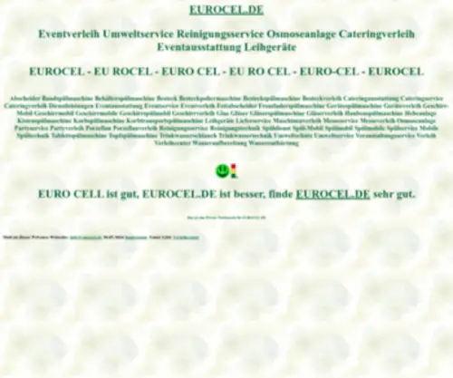 Eurocel.de(Spülmobil) Screenshot