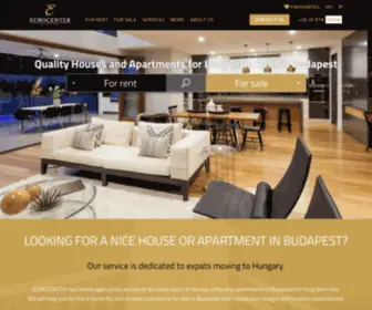 Eurocenter.hu(Houses and apartments for long term rent in Budapest) Screenshot