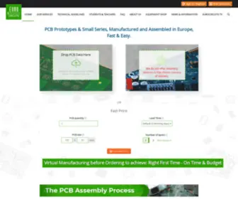 Eurocircuits.it(PCB & PCBA prototypes and small series "right first time") Screenshot