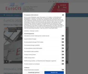 Eurocis.com(The Leading Trade Fair Portal for Retail Technology. Next Event) Screenshot