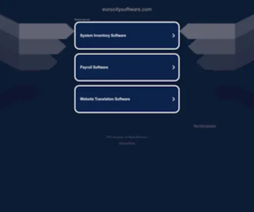 Eurocitysoftware.com(Eurocitysoftware) Screenshot