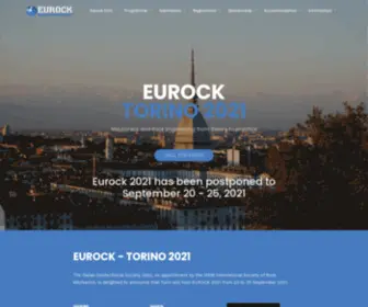 Eurock2021.com(The Italian Geotechnical Society (AGI)) Screenshot