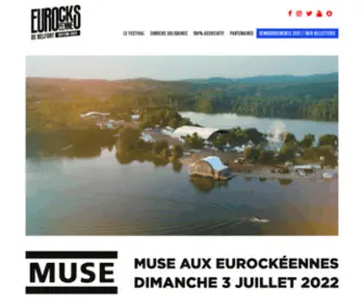 Eurockeennes.fr(Eurockéennes de Belfort) Screenshot