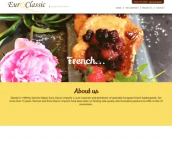 Euroclassicimports.com(Specialty Foods Importer USA France Bakery) Screenshot