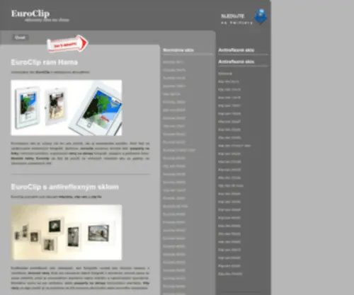Euroclip.sk(EuroClip rámy predaj online klip rámy eshop) Screenshot