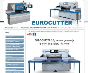 Eurocutter.pl(Krajarka, utrzÄsarka, automat sztancujÄcy, trĂłjnĂłĹź, przewracarka) Screenshot