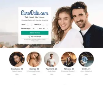 Eurodate.com(Get Connected with Singles Ready for Dating Online) Screenshot