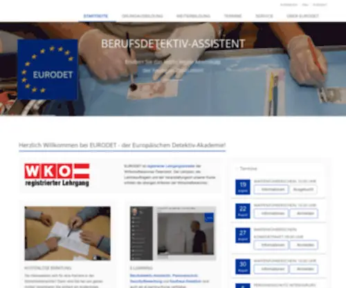 Eurodet.at(Die Europäische Detektiv) Screenshot