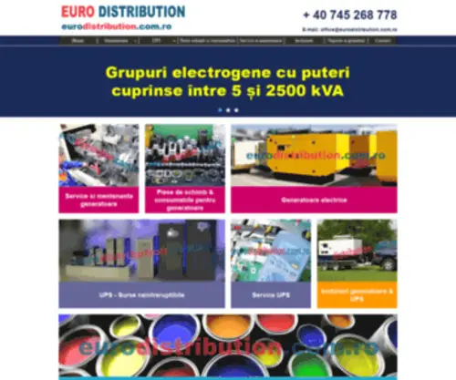 Eurodistribution.com.ro(EURO DISTRIBUTION Generatoare Electrice) Screenshot