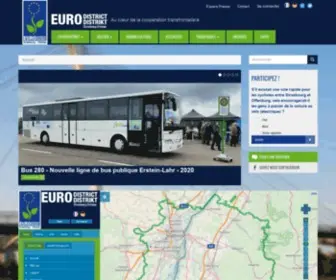 Eurodistrict.eu(Au cœur de la coopération transfrontalière) Screenshot