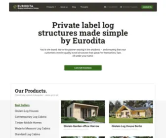 Eurodita.com(Trusted Timber Cabins Manufacturer For B2B Market) Screenshot