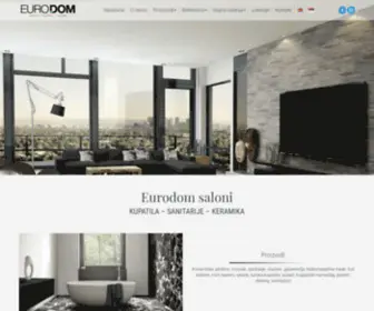 Eurodomsaloni.rs(Keramicke plocice podovi kupatila sanitarije Eurodom saloni Beograd) Screenshot