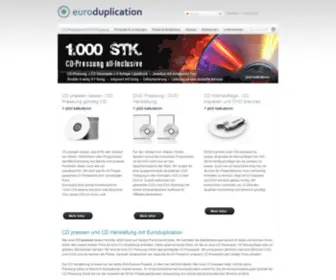 Euroduplication.de(CD Pressung und DVD Pressung bei) Screenshot