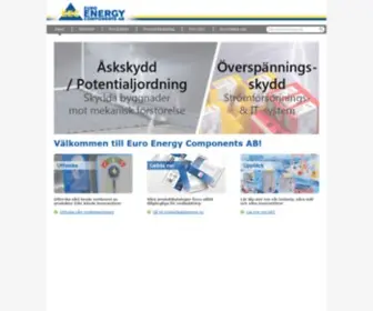 Euroenergy.se(Elkomponenter från välkända varumärken) Screenshot