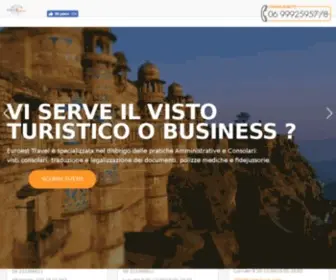 Euroestvisa.com(Euroest Travel è specializzata nel disbrigo delle pratiche Amministrative e Consolari) Screenshot