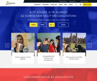 Euroexam.org(Címlap) Screenshot