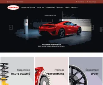 Eurofac.fr(Importateur et distributeur des grandes marques du sport automobile) Screenshot