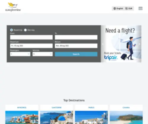 Euroferries.com(Ferry Tickets) Screenshot