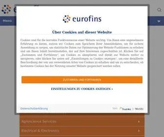 Eurofins.de(Analytik für die Pharma) Screenshot
