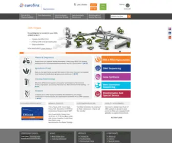 Eurofinsgenomics.co.in(Genomic services by experts) Screenshot