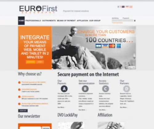 Eurofirstsecurepay.com(Eurofirst SecurePay) Screenshot