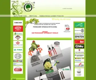 Euroflora.pl(Sprzedaż akcesoriów i narzędzi dla szkółkarstwa) Screenshot