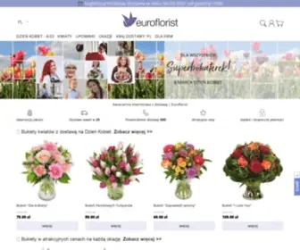Euroflorist.pl(Kwiaty, Kwiaciarnia internetowa. Kwiaty pocztą, przesyłka kwiatowa EuroFlorist) Screenshot
