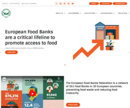 Eurofoodbank.eu(European Food Banks Federation) Screenshot