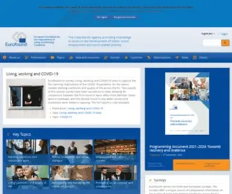 Eurofound.europa.eu(European Foundation for the Improvement of Living and Working Conditions) Screenshot