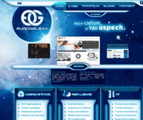 Eurogalaxy-Reklamna-Agentura.sk(Reklamná) Screenshot