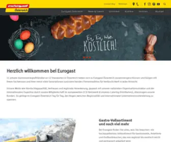 Eurogast.at(Willkommen bei Eurogast Österreich) Screenshot