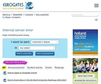 Eurogates.nl(Higher education in Holland for international students) Screenshot